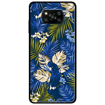 Ốp lưng dành cho Xiaomi Poco X3 mẫu Họa Tiết Hoa Xanh Dương