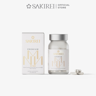 Viên uống bổ sung NMN hỗ trợ sức khỏe, làm đẹp da Sakirei Premium NMN 9120 - 3000mg NMN hộp 30 viên