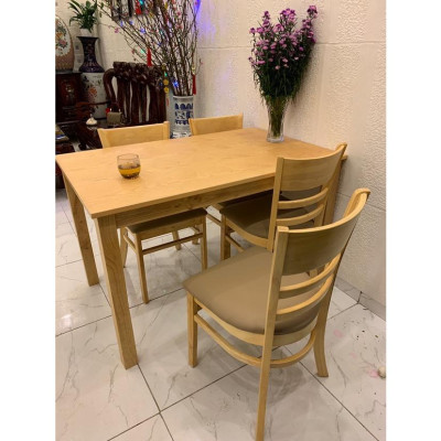 Bộ bàn ăn 4 ghế cabin giá rẻ