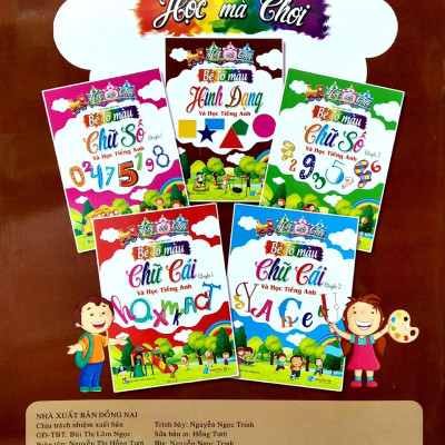 Bé Tô Màu Hình Dạng Và Học Tiếng Anh