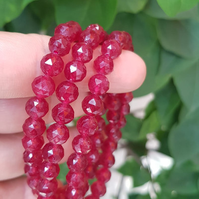 Vòng tay phong thuỷ may mắn mới đá Thạch anh dâu hồng điều đậm giác ánh sáng đẹp quấn tay kiểu 3 vòng Size hạt 7mm Vòng thạch anh dâu giác tự nhiên đậm màu điều rất đẹp Vòng chuẩn hợp nữ mệnh hoả mệnh thổ quà tặng phụ nữ quý chị đeo may mắn đẹp ạ