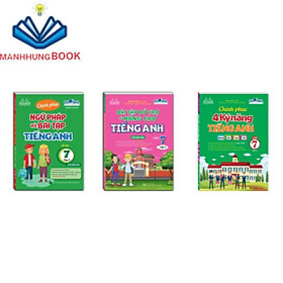 Sách - Combo 3c-GLOBAL SUCESS - Chinh phục ngữ pháp và bài tập & bài tập bổ trợ &Chinh phục 4 kỹ năng tiếng anh lớp 7 t2