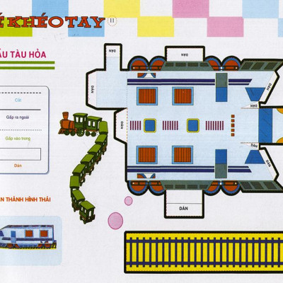Cắt Và Dán  Hình 3D - Bé Khéo Tay - Giải Trí Phát Triển Trí Tuệ