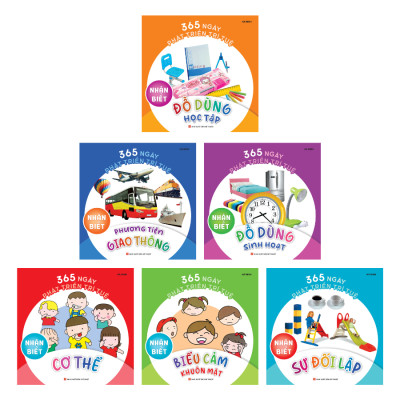 Sách - 365 Ngày Phát Triển Trí Tuệ: Nhận Biết ( Bộ 6 Cuốn )