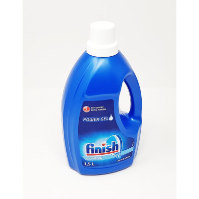 Xà Phòng Rửa Bát Finish Classic Dạng Gel 1.5 lít/ Chai Chuyên Dùng Cho Máy Rửa Bát