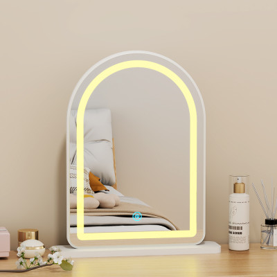 Gương led hình vòm màu trắng để bàn trang điểm siêu xinh thương hiệu IGA - GP402