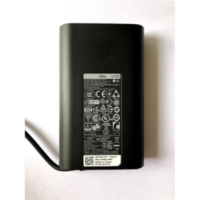 Adapter Sạc Tương Thích Cho 65W Laptop Dell 3.34A Hình Oval Đầu Tròn Lớn Kim Giữa - Hàng Nhập Khẩu New Seal TEEMO PC TEAC497