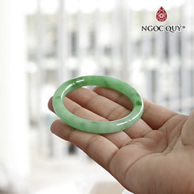 Vòng tay liền khối đá cẩm thạch A VIP (có giấy kiểm định) mệnh hỏa, mộc - Ngọc Quý Gemstones