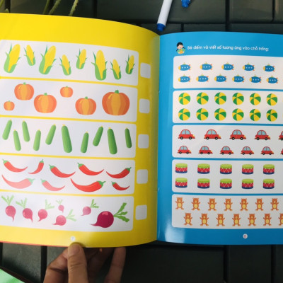 BỘ 4 cuốn làm toán không sợ sai- VỞ VIẾT XOÁ ĐƯỢC TẶNG KÈM 2 bút