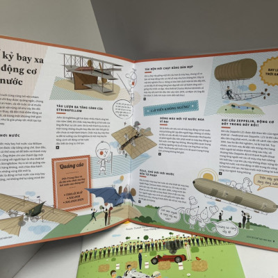 [combo 2 cuốn] Lịch sử chế tạo MÁY BAY – Lịch sử chế tạo XE HƠI – in màu toàn bộ - Nhã Nam