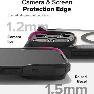 Ốp lưng cho iPhone 16 Pro Max / 16 Pro RINGKE Fusion X Magnetic - Hàng Chính Hãng
