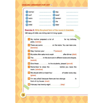 Sách - English Grammar For KET - Tập 1 - Có Đáp Án - Minh Thắng