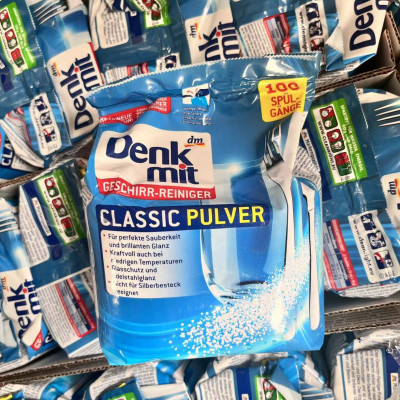 Bột rửa chén bát Denkmit Classic Pulver Đức 1.5kg dùng cho máy rửa chén bát