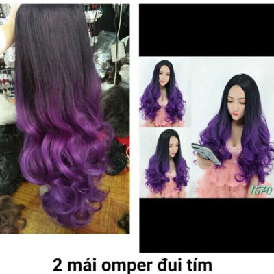Tóc 2 mái omber cao cấp- tăng lưới chùm tóc- hình thật