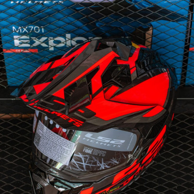 MŨ BẢO HIỂM CÀO CÀO DUAL SPORT LS2 MX701 EXPLORER FIBERGLASS - GARA20