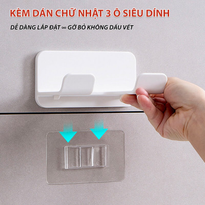 Giá Đỡ Treo Máy Sấy Tóc Dán Tường Hamart Lỗ Móc Đầu Cắm Chống Rối Dây Sấy Tóc Rảnh Tay Tiện Lợi