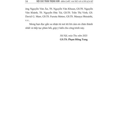 Nội các Trần Trọng Kim - Bản chất, vai trò và vị trí lịch sử ( Xuất bản lần thứ tư, có chỉnh sửa, bổ sung)