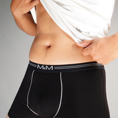 Combo 3 quần lót nam Boxer sợi tre tự nhiên mềm mịn thoáng mát co giãn 4 chiều MRM Manlywear Tặng đôi tất nam Cao Cấp -Màu Ngẫu Nhiên