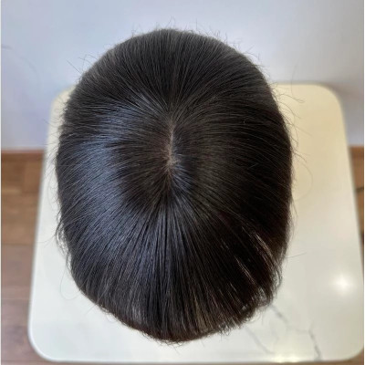 Mái 2in1 dày vừa tóc thậ.t nữ - Tóc Giả Vân Anh Wig