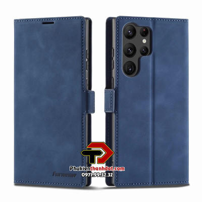 Bao da dành cho SamSung Galaxy S23 Ultra 5G, S24 Ultra 5G chính hãng Forwenw dạng ví, có ngăn cài thẻ ATM - Hàng chính hãng