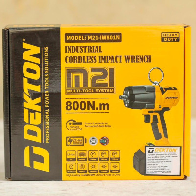 MÁY SIẾT BULONG DÙNG PIN 21V DEKTON M21-IW801N - HÀNG CHÍNH HÃNG