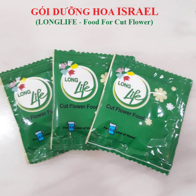 Bộ 5 hộp Chế phẩm xử lý hoa Longlife của Israel - Bảo quản hoa cắm bình tươi lâu và 14 ngày không thối nước