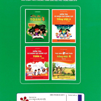 Sách - Kiểm Tra Và Đánh Giá Năng Lực Toán 4 - Học Kỳ 2 (Biên Soạn Theo Chương Trình GDPT 2018)