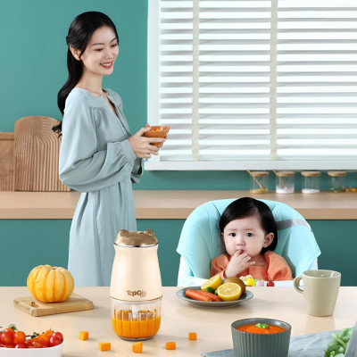 Hàng chính hãng Máy xay đa năng mini M7-02 cầm tay TopGiaKids, xay đồ ăn dăm cho bé, dung tích 300ml