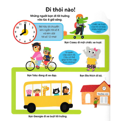 Cuốn Sách Đầu Tiên Của Bé - Chiếc đồng hồ - Dành Cho Bé Từ 3-5 Tuổi