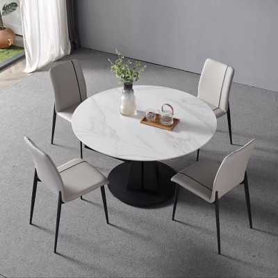 Bộ bàn ăn thông minh tròn xoay hình chữ nhật kết hợp ghế Zena