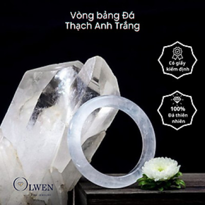 VÒNG BẢN THẠCH ANH TRẮNG