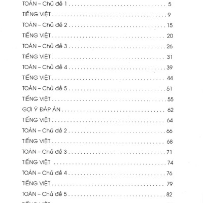 Vở Ôn Tập Hè Toán - Tiếng Việt Lớp 2 (Biên Soạn Theo Chương Trình Mới) 