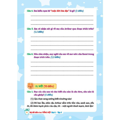 Sách - Bộ Đề Kiểm Tra Tiếng Việt Lớp 5 - Tập 2 - Kết Nối Tri Thức - Minh Thắng