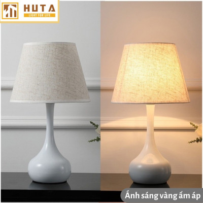 Đèn Ngủ Để Bàn HUTA Light For Life T3 Tăng Giảm Điều Chỉnh Độ Sáng, Thép, Trang Trí Phòng Ngủ