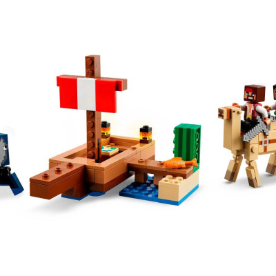 Đồ Chơi Lắp Ráp Chuyến Thám Hiểm Trên Tàu Cướp Biển - The Pirate Ship Voyage - Lego Minecraft 21259 (166 Mảnh Ghép)