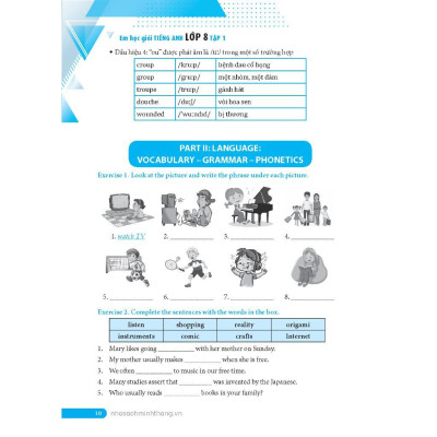 Sách - Globa Success - Em Học Giỏi Tiếng Anh Lớp 8 - Tập 1 - Minh Thắng