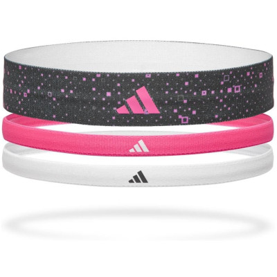 Băng Đô Thể Thao Freesize Chính Hãng ADIDAS ADAC-16160 Hairband (Bộ 3 Sợi) - Thun Co Giãn Cao Cấp