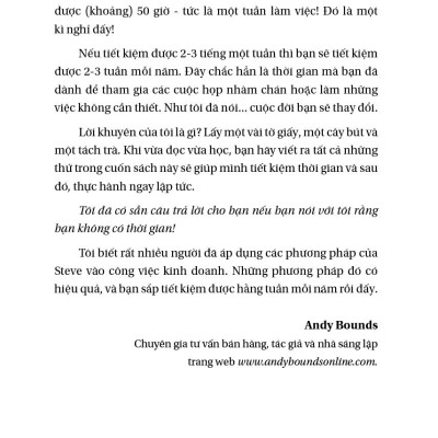 Doanh Nghiệp Thời Gian - Biến Sự Hối Hả Thành Lợi Nhuận