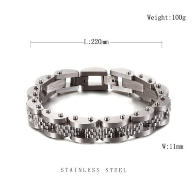 Lắc tay nam kiểu bánh răng bán nguyệt - T135