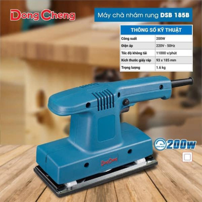 MÁY ĐÁNH GIẤY RÁP RUNG (HÌNH CHỮ NHẬT) 180W DONGCHENG DSB185 - HÀNG CHÍNH HÃNG