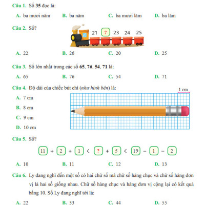 Sách - Đề Kiểm Tra Toán Lớp 1 - Cánh Diều - Học Kì 2