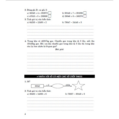 Sách - Vở Bài Tập Nâng Cao Toán 4 - Tập 2 (Bám Sát Sgk Kết Nối Tri Thức)-MK