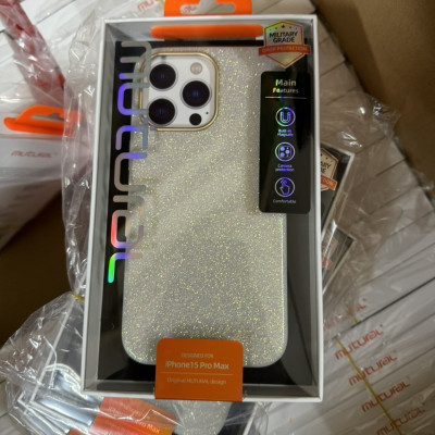 Ốp lưng kim tuyến lấp lánh đổi màu cho iPhone 15 Pro Max Mutural Ultra Hybrid Zero One Magfit - Hàng chính hãng