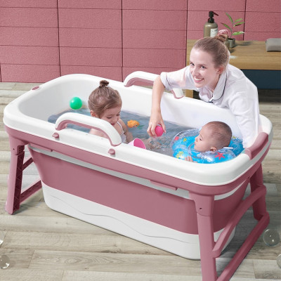 Bồn Tắm Gấp Gọn Người Lớn Dài 118cm Chất Liệu Silicon Cao Cấp, Thiết Kế Chắc Chắn, An Toàn -hàng chính hãng