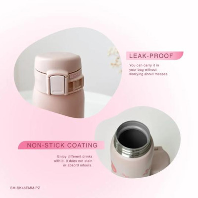 Bình giữ nhiệt nóng lạnh Zojirushi 0.48L SM-SK48EMM-PZ, sản xuất Thái Lan, bảo hành giữ nhiệt 1 năm | Hàng chính hãng