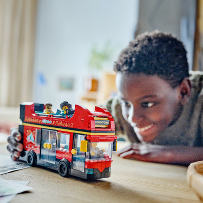 Đồ Chơi Lắp Ráp Xe Buýt Hai Tầng Màu Đỏ LEGO CITY 60407 (384 chi tiết)