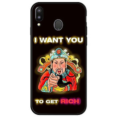 Ốp lưng dành cho điện thoại Samsung Galaxy M20 - Thần Tài Nền Đen