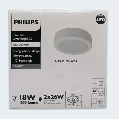 Đèn LED tròn Lắp Nổi Philips DN027C