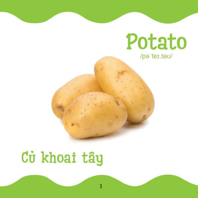 Cùng Con Trưởng Thành - Từ Điển Bằng Hình Cho Trẻ Mầm Non - Rau Củ Quả