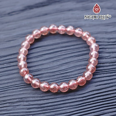 Vòng thạch anh dâu strawberry quartz mệnh hỏa, thổ - Ngọc Quý Gemstones